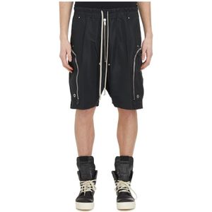 Rick Owens, Bauhaus Bela Bermuda Shorts Zwart, Heren, Maat:XL