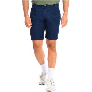 La Martina, Korte broeken, Heren, Blauw, W31, Katoen, Witte Bermuda Shorts Casual Trendy Stijl