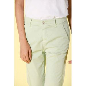 Mason's, Broeken, Dames, Groen, L, Katoen, Verdant Groene Cropped Chino Broek