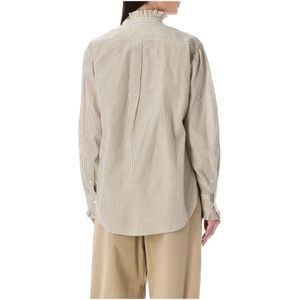 Isabel Marant Étoile, Blouses & Shirts, Dames, Geel, M, Gestreepte Saoli Shirt