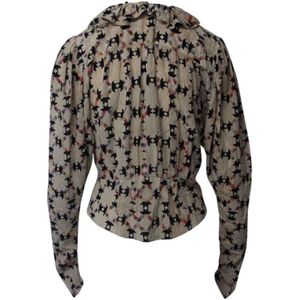 Isabel Marant Pre-owned, Pre-owned, Dames, Veelkleurig, M, Pre-owned Silk tops