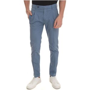 Berwich, Stone Washed Retro-GD Chino Broek Blauw, Heren, Maat:3XL