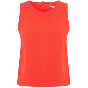 Part Two, Rode Linnen Blouse Gerlindepw 30308593 Rood, Dames, Maat:XL