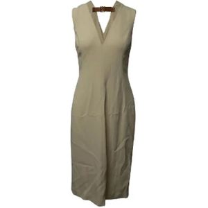 Alexander Wang Pre-owned, Pre-owned, Dames, Beige, M, Pre-owned Fabric dresses
