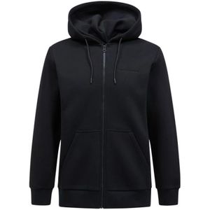 Peak Performance, Sweatshirts & Hoodies, Heren, Zwart, S, Originele Small Logo Zip Jas