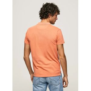 Pepe Jeans, Tops, Heren, Oranje, M, Katoen, Oranje Polo Shirt Regular Fit