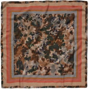 Massimo Alba, Accessoires, Dames, Veelkleurig, ONE Size, Wol, Luxe Cashmere Silk Wool Printed Bandana