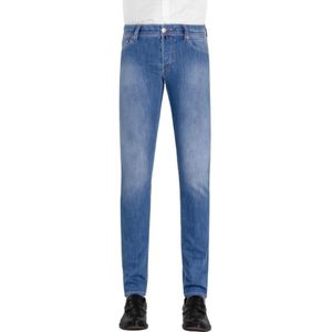 Tramarossa, Jeans, Heren, Blauw, W33, Denim, Blauwe Denim Edition Monza Leonardo Jeans