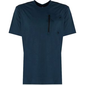 Champion, Tops, Heren, Blauw, XL, Klassiek Ronde Hals T-Shirt
