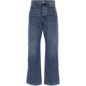 Alexander McQueen, Jeans, Heren, Blauw, L, Denim, Klassieke Denim Jeans