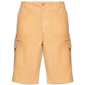 Kenzo, Korte broeken, Heren, Beige, XL, Katoen, Katoenen shorts