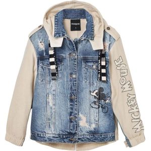 Desigual, Denim Jassen Blauw, Dames, Maat:M