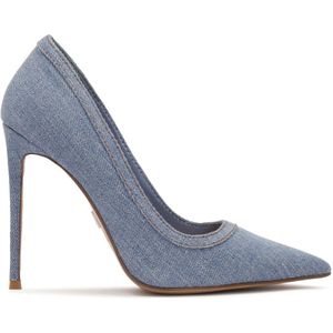 Kazar, Schoenen, Dames, Blauw, 39 EU, Denim, Blauwe denim stoffen pumps