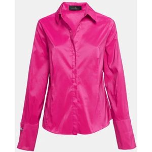 Carolina Herrera Pre-owned, Pre-owned, Dames, Roze, L, Polyester, Pre-owned Polyester tops