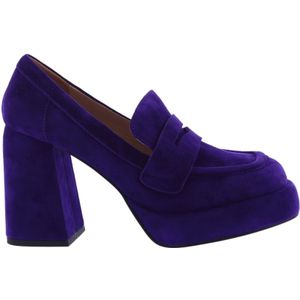 Bibi Lou, Schoenen, Dames, Blauw, 40 EU, Suède, Blauwe Suède Pump