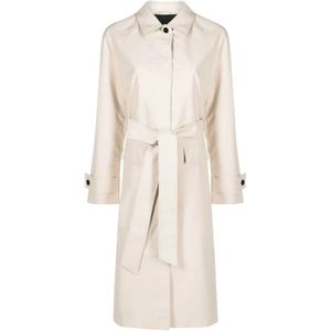Calvin Klein, Mantels, Dames, Beige, S, Polyester, Trench Coats