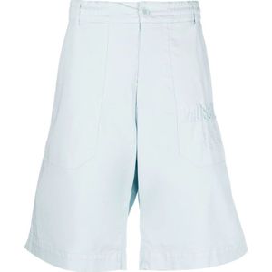 Moschino, Korte broeken, Heren, Blauw, 3Xl, Lange shorts