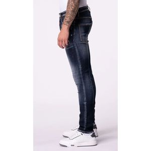 My Brand, Jeans, Heren, Blauw, W31, Katoen, Ruby Red Spotted Jeans Blauw