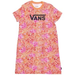 Vans, Rose Tie Dye Tee Jurk Roze, Dames, Maat:S