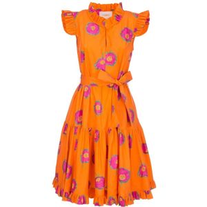 La DoubleJ, Short and Sassy Dress Oranje, Dames, Maat:L