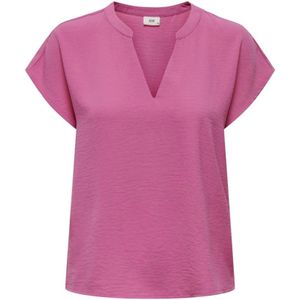 Jacqueline de Yong, Blouses & Shirts, Dames, Roze, L, Polyester, Blouses