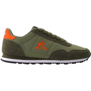 le coq sportif, Groene Casual Textiel Sneakers oor Heren Groen, Heren, Maat:42 EU