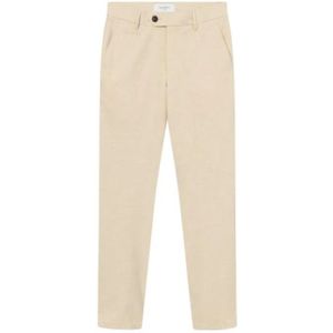 Les Deux, Broeken, Heren, Beige, W34, Twill Suit Pants