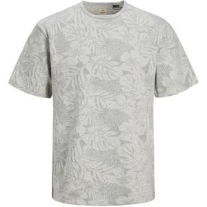 Jack & Jones, Tops, Heren, Grijs, S, Tropisch Paradijs T-Shirt