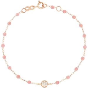 Gigi Clozeau, Accessoires, Dames, Roze, ONE Size, Roségouden Harsarmband met Diamant