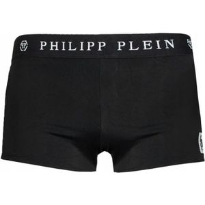 Philipp Plein, Ondergoed, Heren, Zwart, L, Nylon, Heren Boxer Zwemkleding met Logo