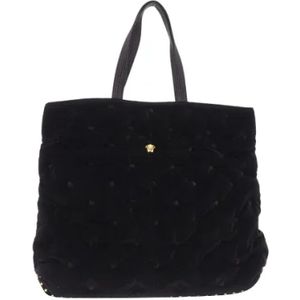 Versace, Tassen, Dames, Zwart, ONE Size, Nylon, Nylon handbags