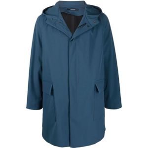 Tagliatore, Regenjas, Blijf droog in stijl Blauw, Heren, Maat:M