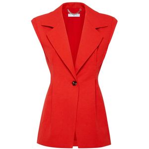 MVP wardrobe, Zonsondergang Gilet Rood, Dames, Maat:S