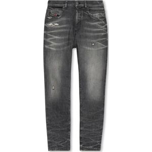 Diesel, Jeans, Heren, Grijs, W32 L30, ‘2019 D-Strukt L.32’ slim-fit jeans