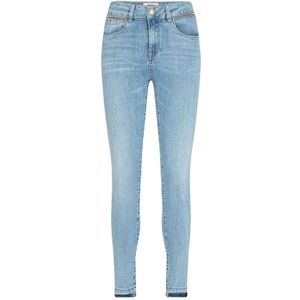 MOS Mosh, Jeans, Dames, Blauw, W32, Denim, Slim-Fit High Waist Jeans Light Blue