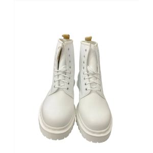 Dr. Martens, Schoenen, Dames, Wit, 39 EU, Vegan Veterlaarzen voor Moderne Vrouwen