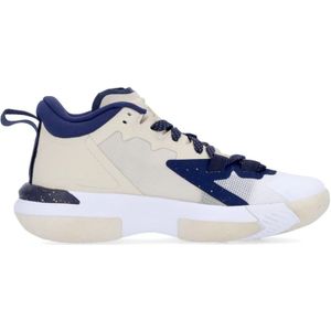 Jordan, Schoenen, Dames, Wit, 36 1/2 EU, Leer, Jeugd Basketbalschoen Zion 1