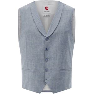 Club Of Gents, CG Club of Gents Gilet Blauw, Heren, Maat:XL