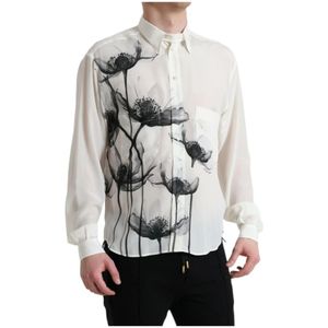 Dolce & Gabbana, Overhemden, Heren, Wit, L, Polo Shirts