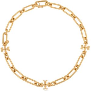 Tory Burch, ‘Roxanne’ ketting Geel, Dames, Maat:ONE Size