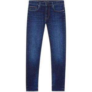Tommy Hilfiger, Jeans, Heren, Blauw, W31, Katoen, Slim-fit Jeans
