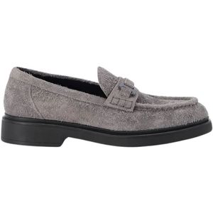 Iceberg, Schoenen, Heren, Grijs, 42 EU, Leer, Chunky Sole Suede Loafers