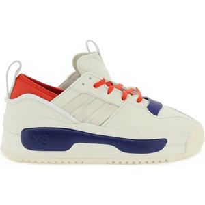 Y-3, Schoenen, Heren, Wit, 43 EU, Leer, Rivalry Leren Sneakers