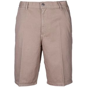 Dondup, Korte broeken, Heren, Beige, W31, Heren Bermuda Shorts, Regular Fit, Lage Taille, Gemaakt in Italië