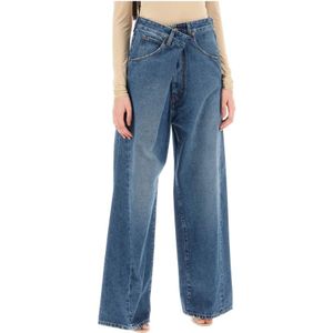 Darkpark, Straight Jeans Blauw, Dames, Maat:W27