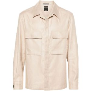 Ermenegildo Zegna, Light Jassen Beige, Heren, Maat:M