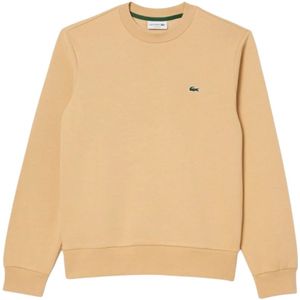 Lacoste, Sweatshirts & Hoodies, Heren, Beige, L, Katoen, Iconische Jogger Sweatshirt