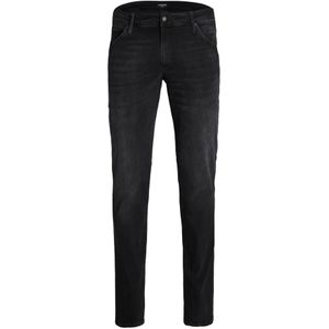 Jack & Jones, Jeans, Heren, Zwart, XS L32, Katoen, Zwarte Slim-fit Jeans voor Heren