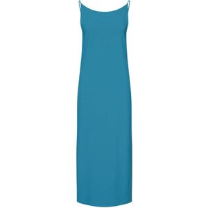 Drykorn, Comfortabele en Stijlvolle Maxi Jurk Blauw, Dames, Maat:M