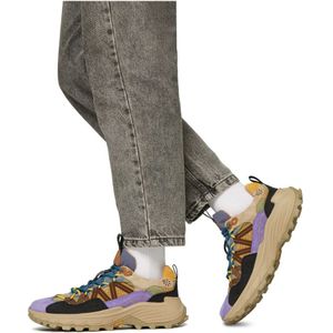 Flower Mountain, Schoenen, unisex, Paars, 43 EU, Suède, Suede and technical fabric sneakers Iwano UNI